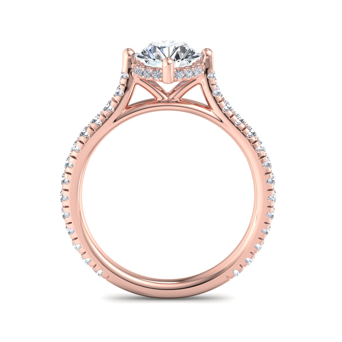 Madelyn Hidden Halo Engagement Ring